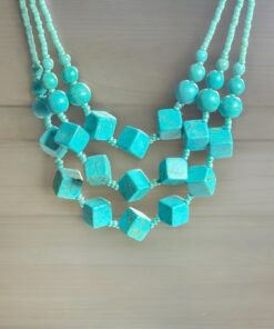 Bohemian Turquoise Beads Long Chain Bib Choker Necklace Jewelry Gift
