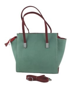 Unique Patchwork Leather Bucket Bag | Handmade Cowhide Handbag