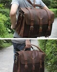 The Wanderer's Pack: Vintage Crazy Horse Leather Backpack for the Modern Explorer
