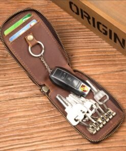 The Indestructible: Handcrafted Crazy Horse Leather Key Wallet