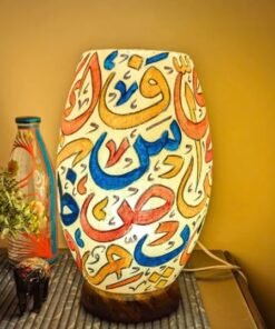 Hand-Painted Oasis: The Oriental Camel Skin Lamp