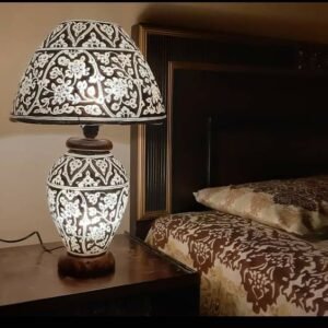 Brighten Your Space with Modern Elegance: White Side Table Lamp