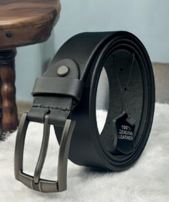 Mens Genuine Leather Belts Real Pure New Buckle Casual Jeans Trouser Black Brown